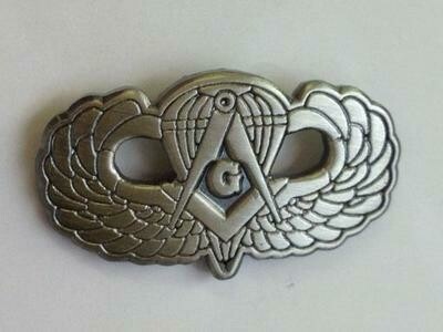Lapel Pin, Masonic Jump Wing pin