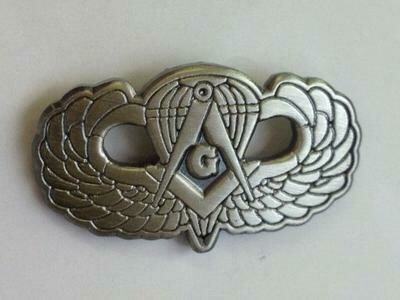 Lapel Pin, Masonic Jump Wing pin
