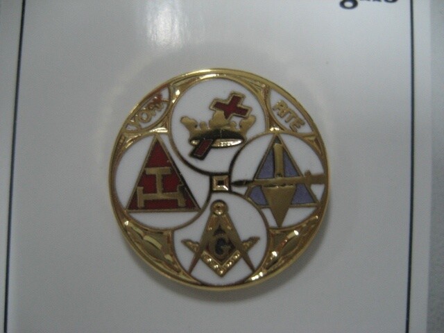 Lapel Pin,  York Rite 3/4"   6