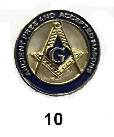Lapel Pin, AF&AM 3/4"  10