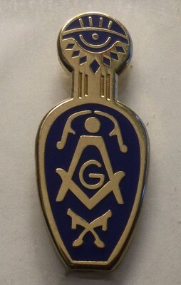 Lapel Pin, Masonic Ladies Slipper 18