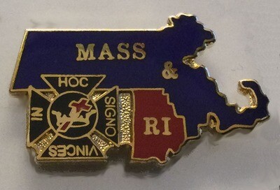 Lapel Pin, Mass-RI Commandery 20