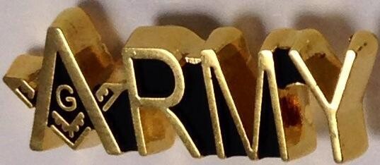 Lapel Pin,  Army-Masonic