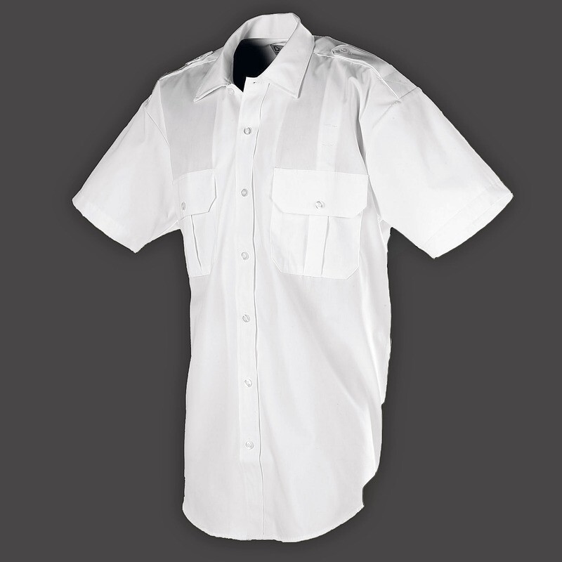 Summer Uniform White Short Sleeve Shirt