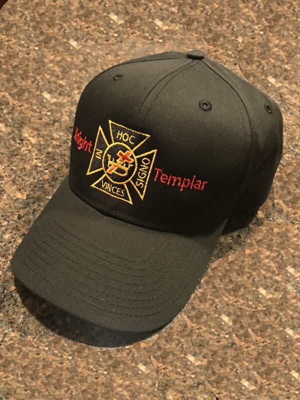 Cap, Knight Templar Ball Cap (Black)