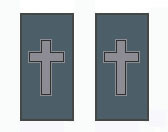 Shoulder Pins, Eminent Commander Shoulder Pins (Pair)