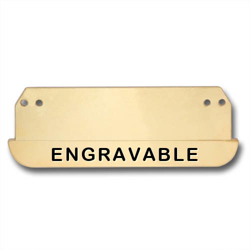 Brass, Title Bars for name plates (24K Gold plated)