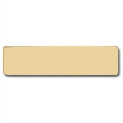 Brass, Name Plate, 24K Gold plated (Name only NO emblem) (3"x5/8")