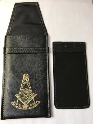 Leather jewel case (single jewel) No emblem