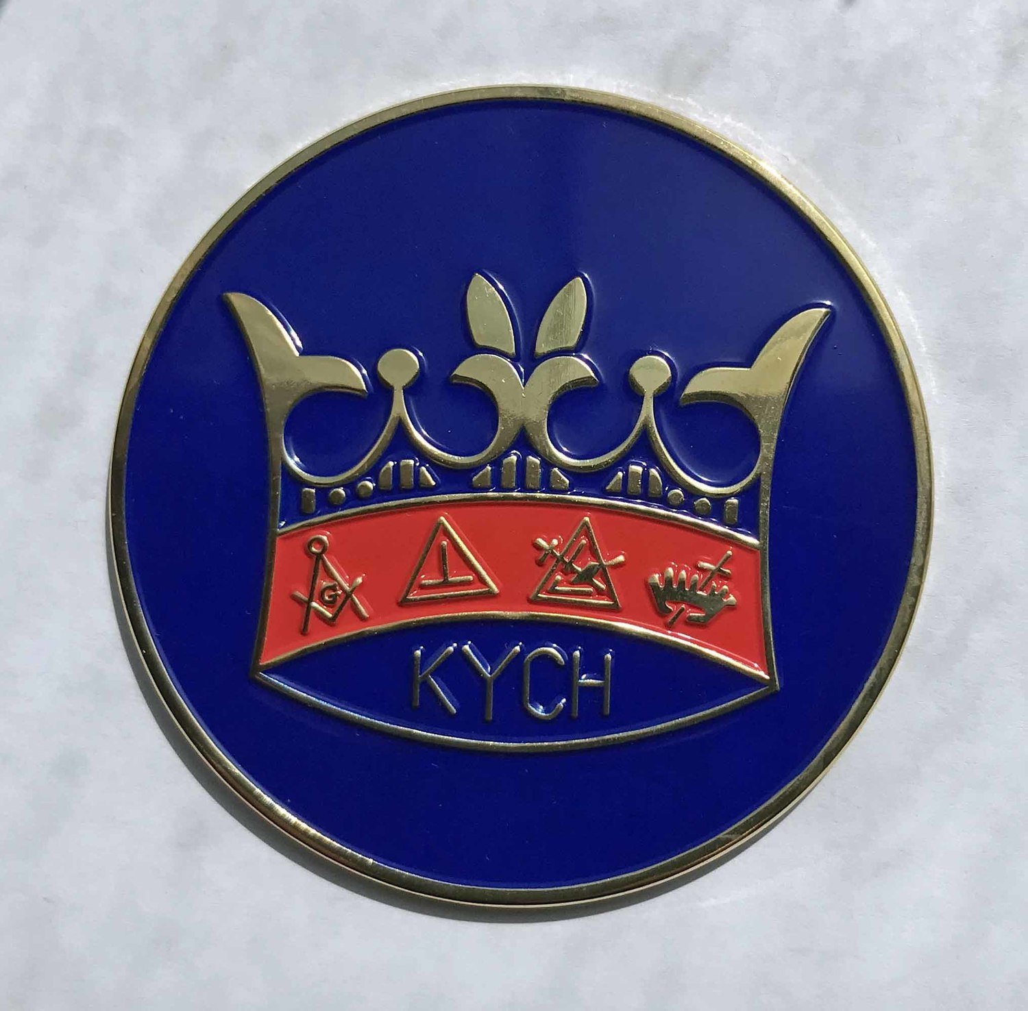 Car Emblem, KYCH plastic car emblem (peel off back)