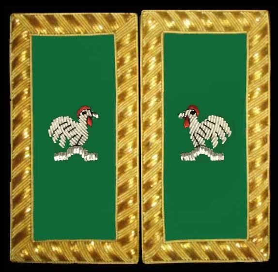 Embroidered Shoulder Rank Capt General  (Gold Bullion) pair
