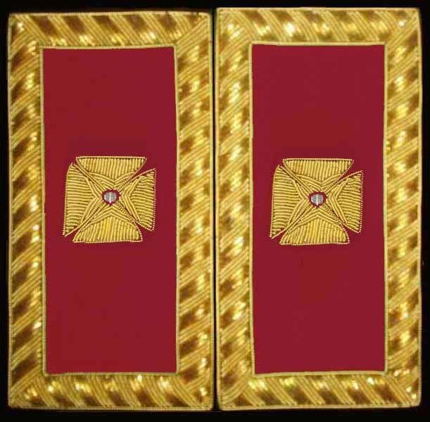 Shoulder Boards, Grand Officer (Gold Bullion)