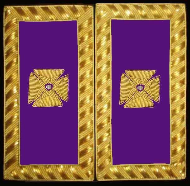 Shoulder Boards, PGC (Gold Bullion) pair