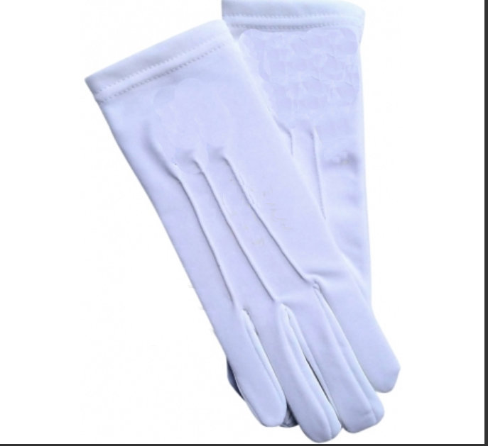 White cotton sword glove
