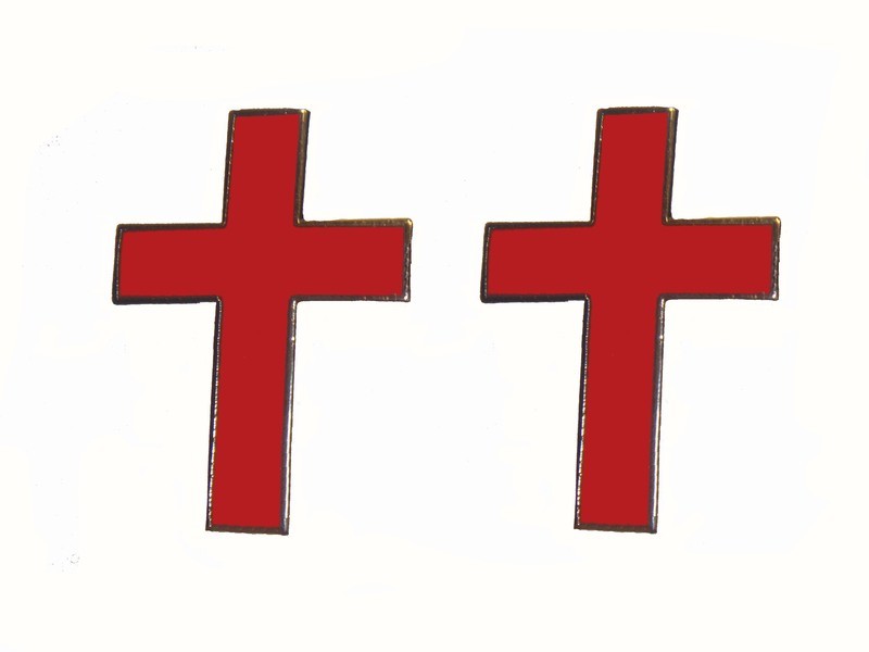 Shoulder Pins, Sir Knight Shoulder Pins (pair)