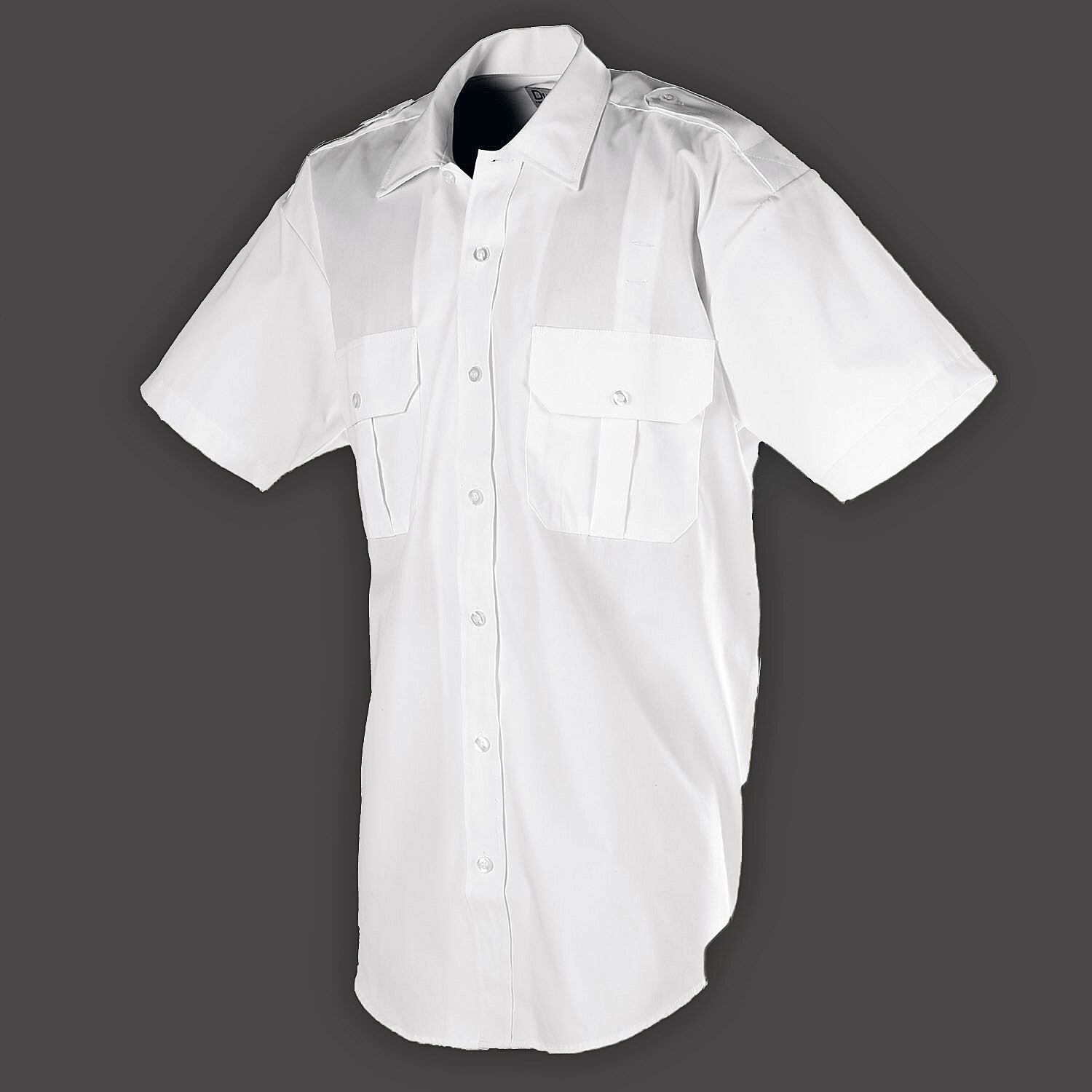 Summer Uniform White Short Sleeve Shirt
