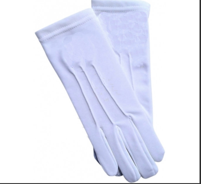 Gloves, Plain White Cotton