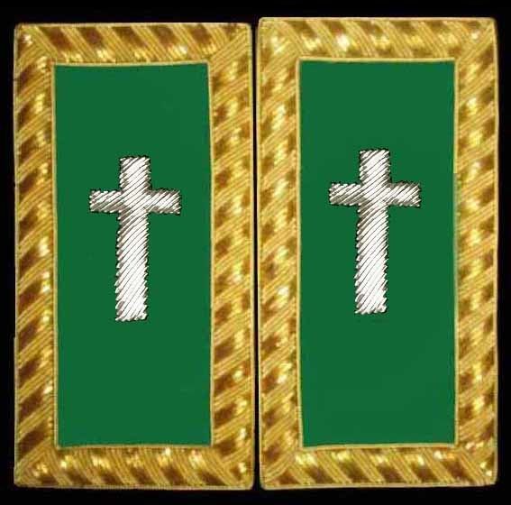 Shoulder Boards, Eminent Commander (Gold Bullion) pair