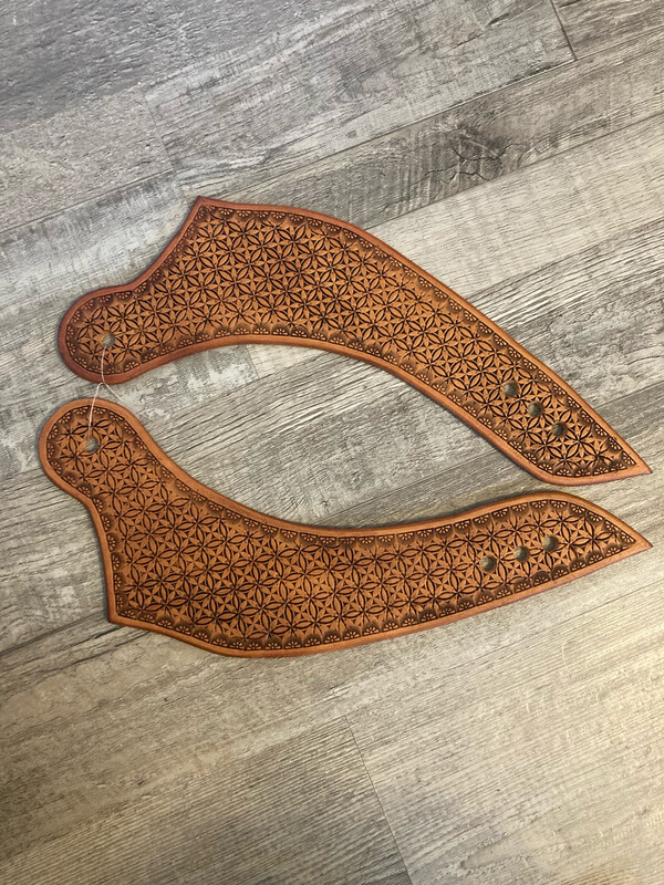 Mens large dove wing spur straps