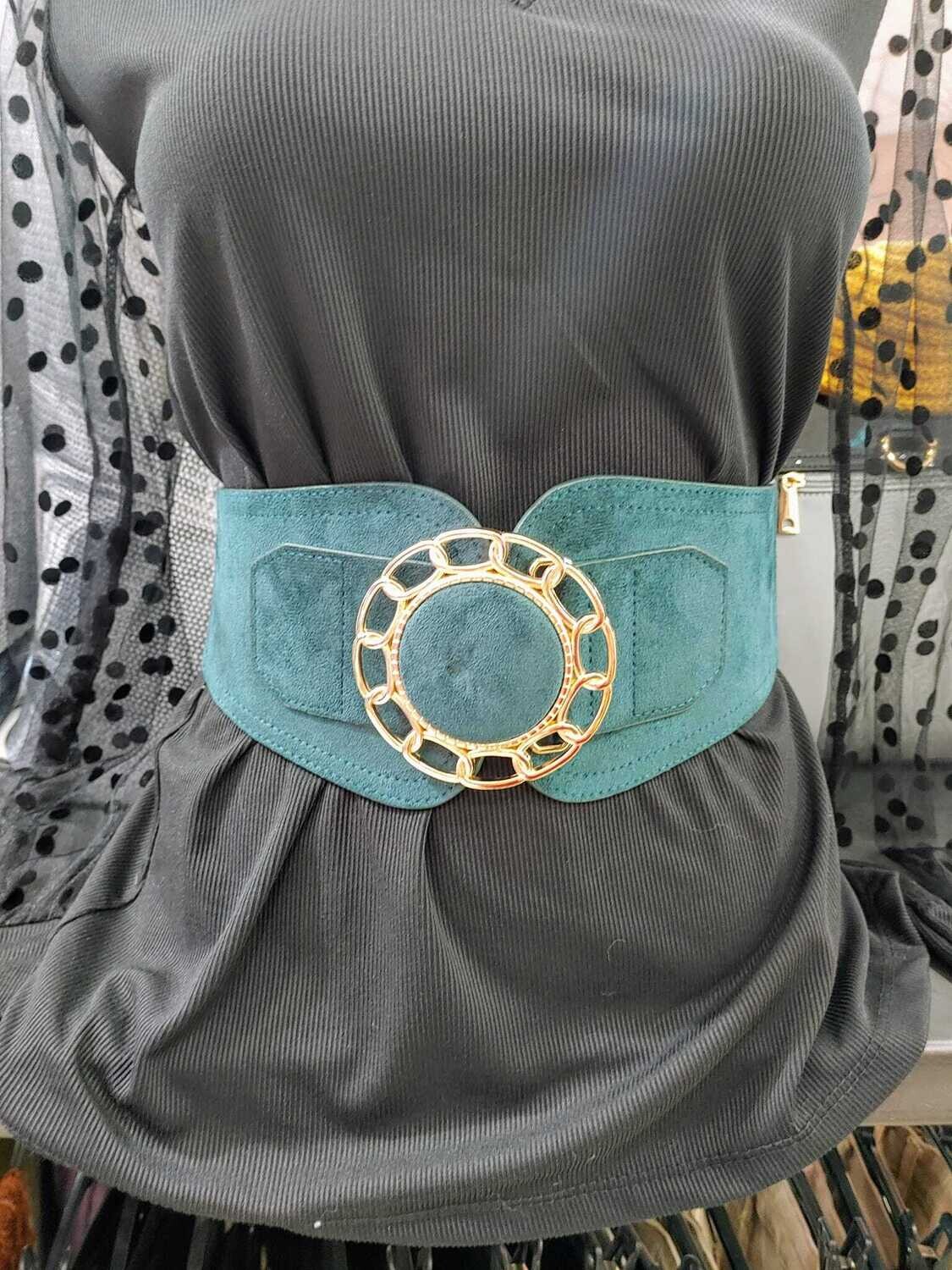 Ceinture élastique boucle ronde couleurs au choix