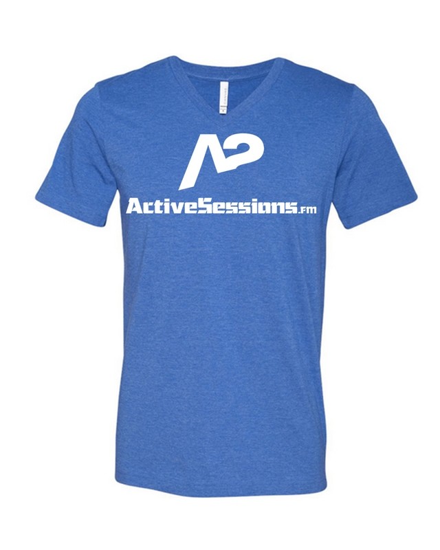 V-Neck Heathere Blue