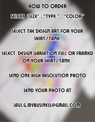 Custom Artistic Design T-Shirt &amp; Tank Top with Photo
