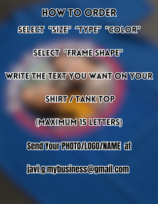 Custom Frame Design T-shirt/Tank Top with Photo