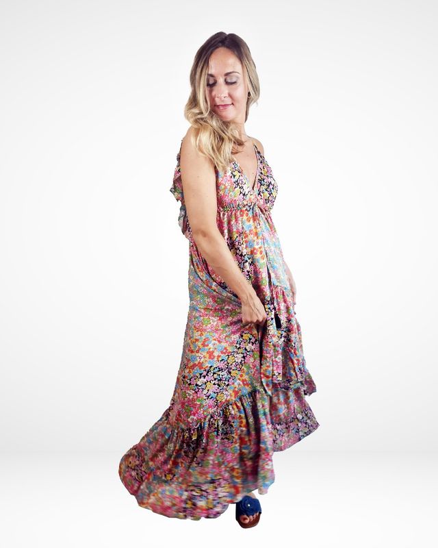 Urban Lux Ophelia Hi Low Print Dress