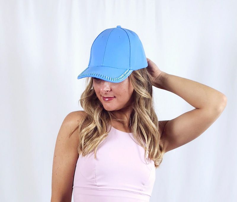Crystal Embellished Baseball Cap