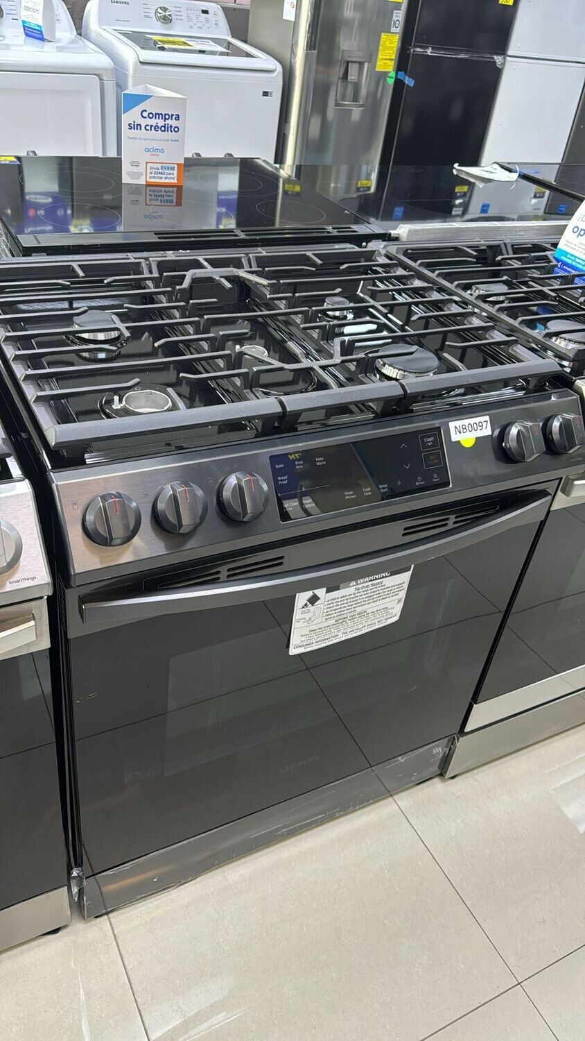 Estufas de gas slide Black Stainless