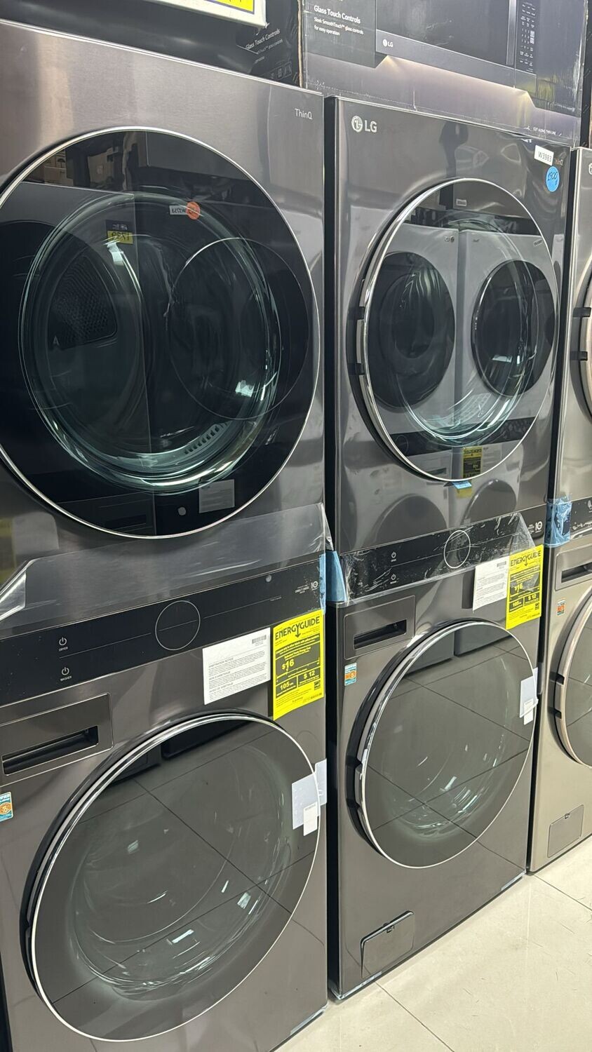 LG THING Q STACKABLE WASHER/DRYER OPEN BOX CAPACIDAD WASHER 4.5 DRYER 7.0