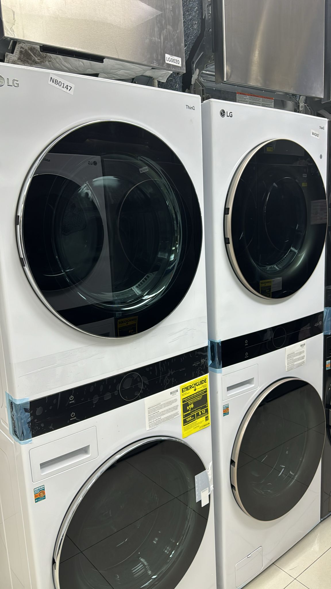 LG THING Q STACKABLE WASHER/DRYER OPEN BOX CAPACIDAD WASHER 4.5 DRYER 7.0