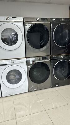 SET SAMSUNG FRONT LOAD open box  WASHER CAPACIDAD 4.5 cf DRYER CAPACIDAD 7.0 cf
