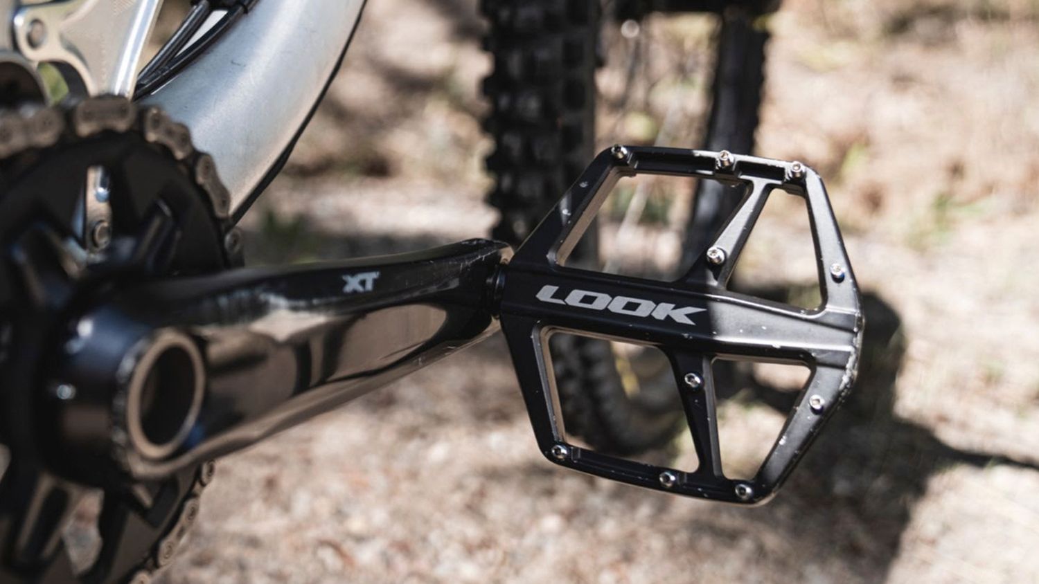 LOOK GEO TRAIL ROC Pedals - Platform, Chromoly, 9/16, Black