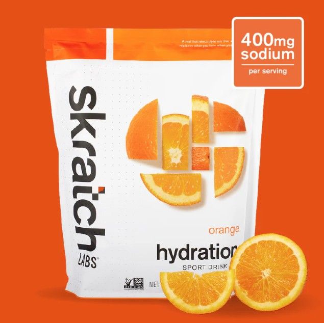 Skratch Labs Hydration Sport Drink Mix, Color: Orange, Size: 60 Serving Bag