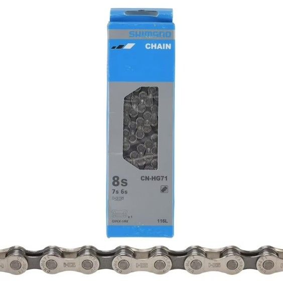 Shimano Chain, CN-HG71, 6/7/8 SPEED, 116 LINKS, W/SM-UG51 Quick Link