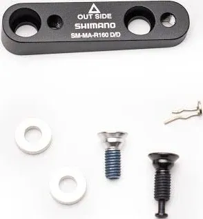 Shimano SM-MA-R160D/D Disc Brake Adaptor for 160mm Rotor, Flat-Mount Caliper, Flat-Mount Frame