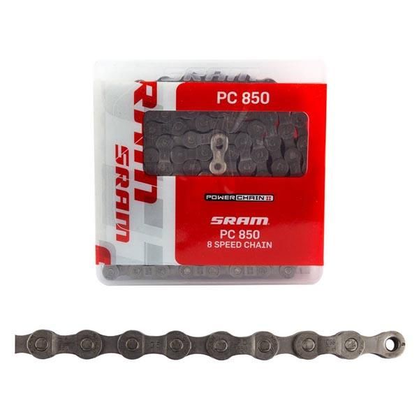 SRAM Chain, PC-850, 8-Speed, 114 Links with Master Link