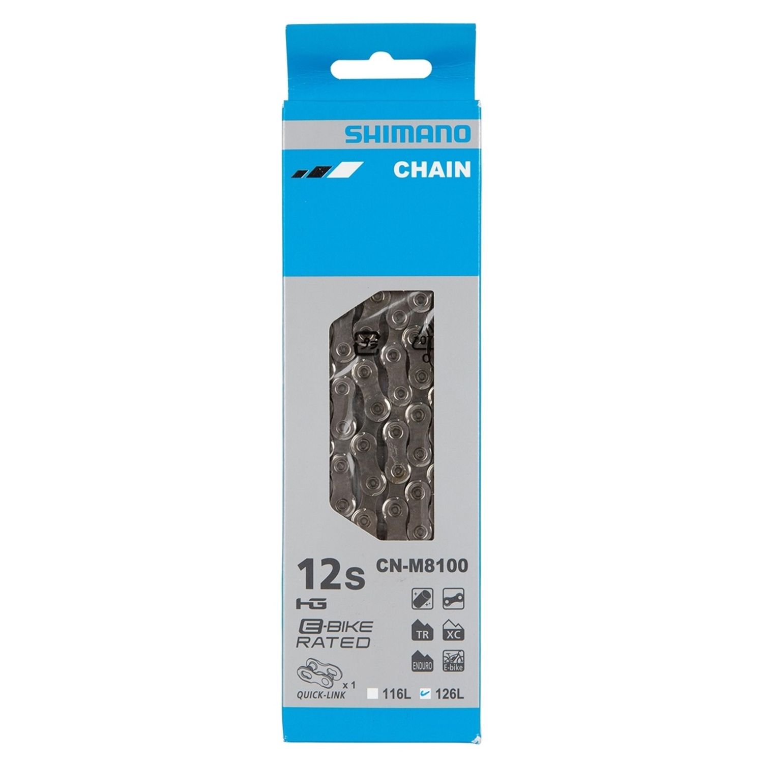 Shimano Chain CN-M7100, SLX,  12-Speed, 126L with Quick Link