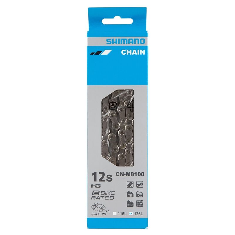 Shimano Chain CN-M7100, SLX,  12-Speed, 126L with Quick Link