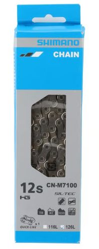 Shimano Chain, CN- M6100, 105/SLX 12-Speed,  126L with Quick Link