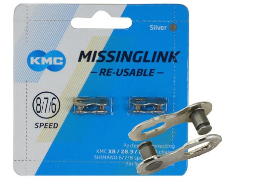 KMC Missinglink Silver 8/7/6 speed 2 pack