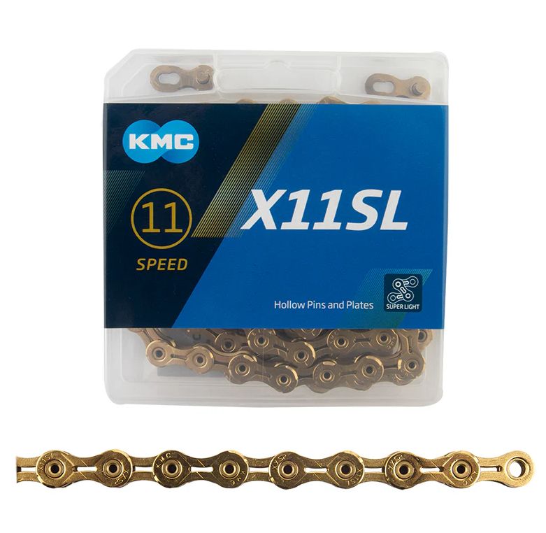 KMC X11SL Super Light Chain - 11-Speed, 116 Links, Gold