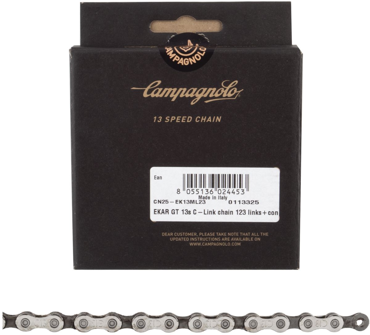 Campagnolo Ekar GT Chain - 13-Speed, 123 Links, with C-Link