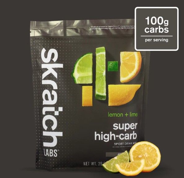 Skratch Super High-Carb Sport Drink Mix, Color: Lemon + Lime, Size: 8-Serving