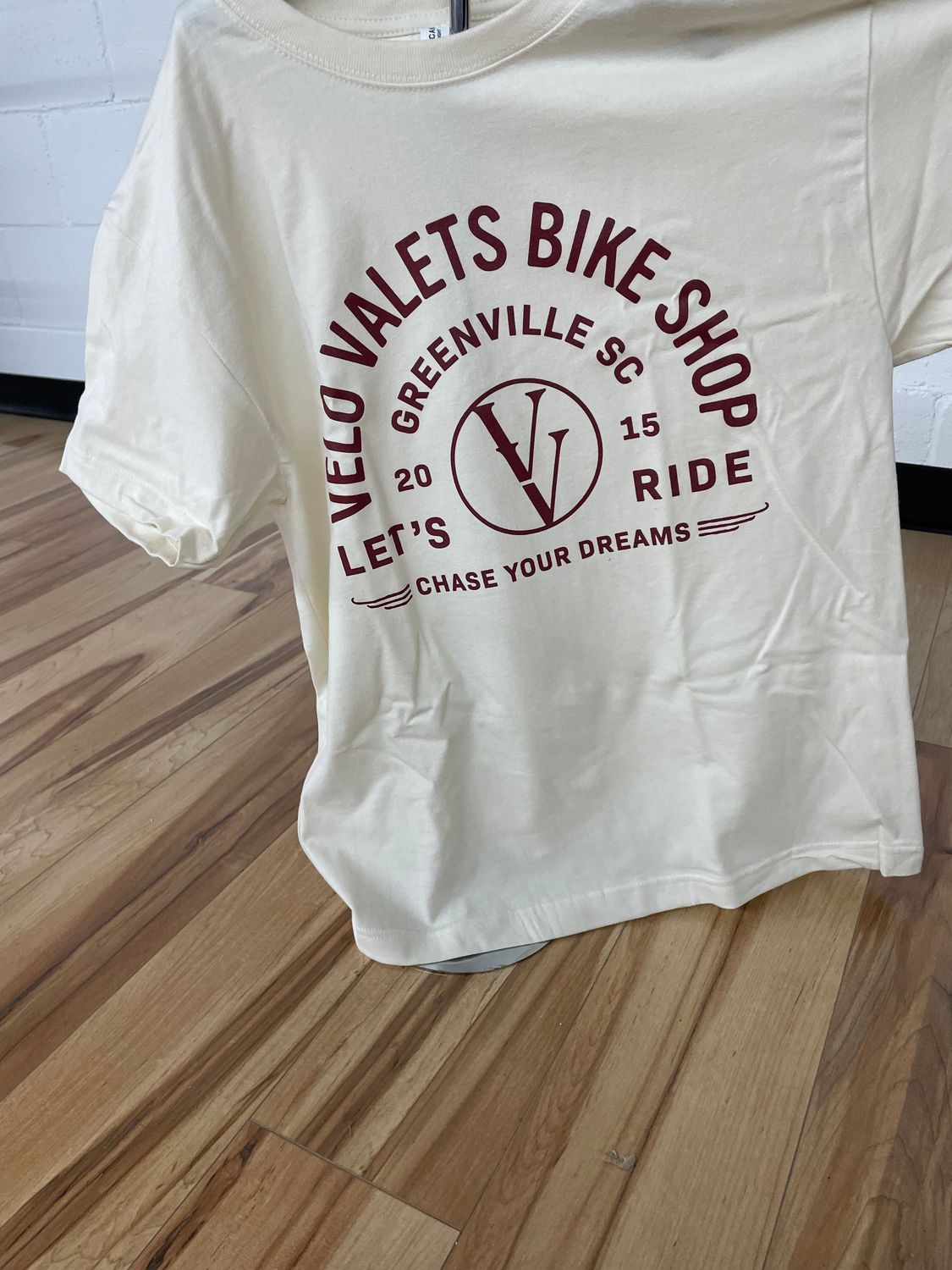 Custom Ink Heavyweight VV T-shirt, Color: White/Purple, Size: Small