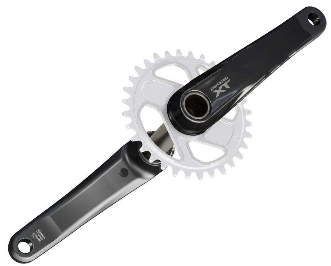 Shimano Deore XT FC-M8200 Crankset - 165mm, 1x, Direct Mount, Hollowtech II Hollow-Forged Crankarms, Black