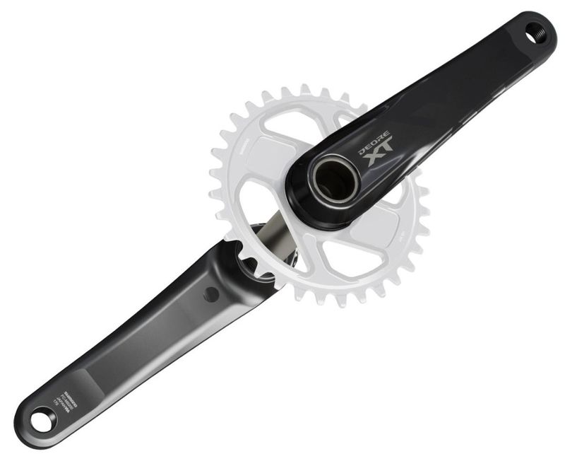 Shimano Deore XT FC-M8200 Crankset - 165mm, 1x, Direct Mount, Hollowtech II Hollow-Forged Crankarms, Black