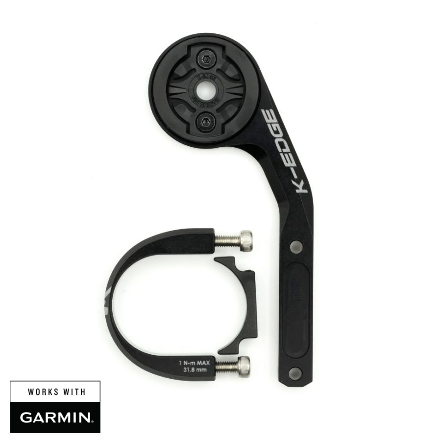 K-EDGE Sport Garmin Mount: 31.8mm, Black