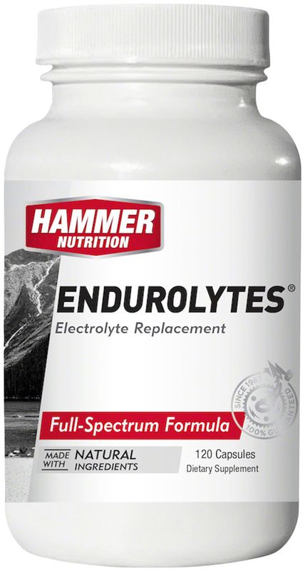 Hammer Nutrition Endurolytes Electrolyte Replacement: Bottle of 120 Capsules